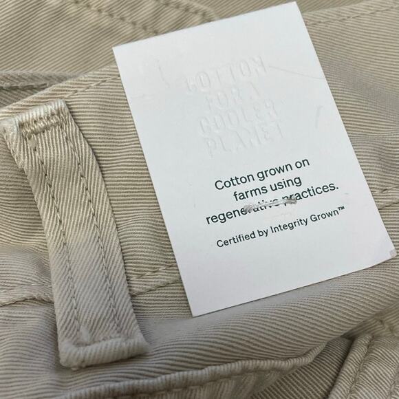 NWT AGOLDE Sefton Pant in Comb Cream Pure Cotton Womens Size 24 - Picture 10 of 10